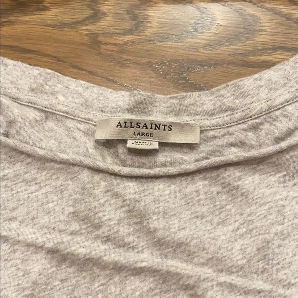 All saints cotton short sleeve t shirt